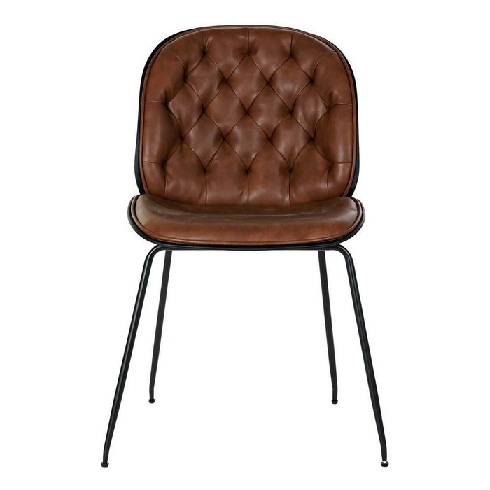 Scaun DKD Home Decor Maro Negru Multicolor 54,5 x 54 x 86 cm