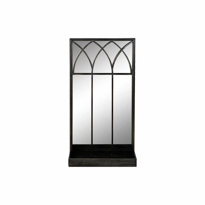 Oglindă cu Suport DKD Home Decor Negru Metal Oglindă 40 x 12 x 80 cm