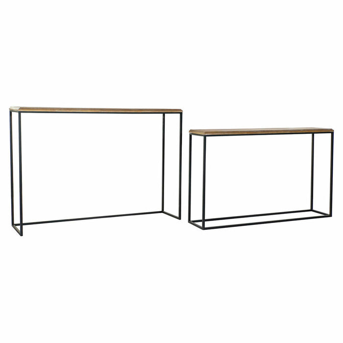 Consolă DKD Home Decor Metal Brad (2 pcs) (110 x 25 x 68 cm) (120 x 30 x 85 cm)