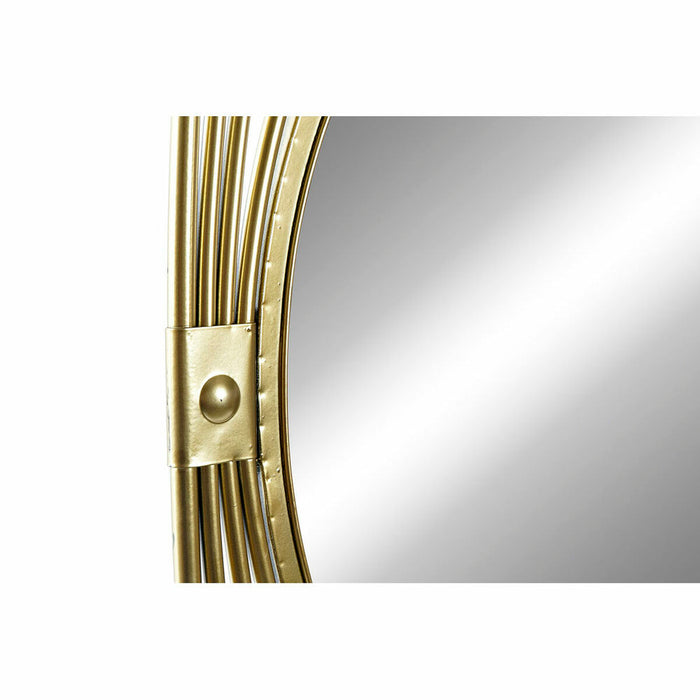 Oglindă de perete DKD Home Decor Metal Geam Auriu* (41 x 2 x 98 cm)