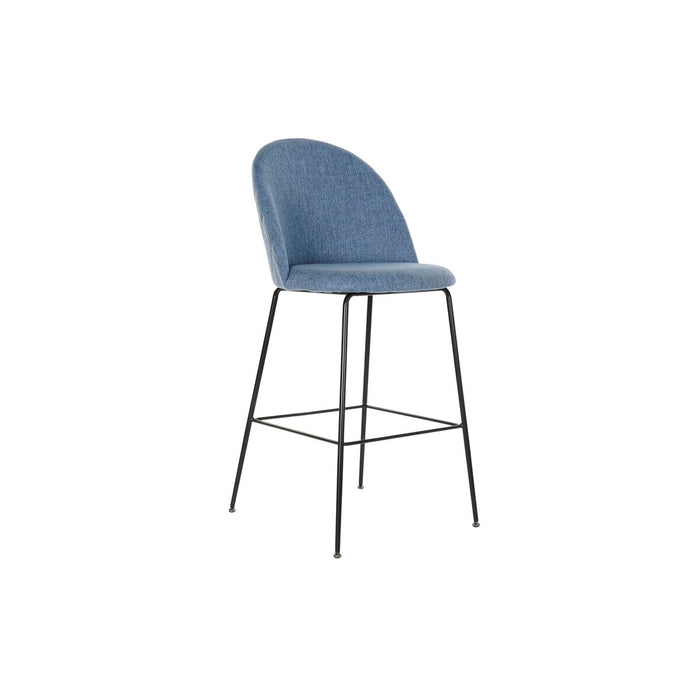 Taburet DKD Home Decor Albastru Poliester Metal (55 x 50 x 110 cm)