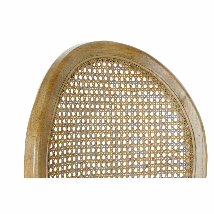 Scaun de Sufragerie DKD Home Decor Ratan Lemn de ulm 45 x 42 x 92 cm