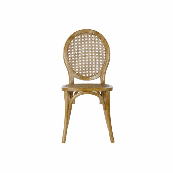 Scaun de Sufragerie DKD Home Decor Ratan Lemn de ulm 45 x 42 x 92 cm