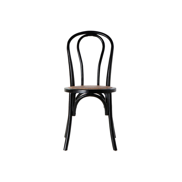 Scaun de Sufragerie DKD Home Decor Negru Multicolor 43 x 44 x 89 cm