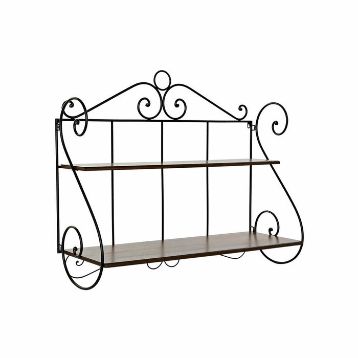 Raft DKD Home Decor Brad Negru Maro Forjare (100 x 37 x 86 cm)