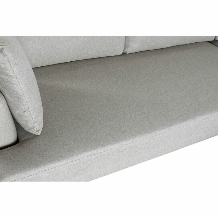 Canapea Șezlong DKD Home Decor Gri Poliester Metal (240 x 160 x 85 cm)