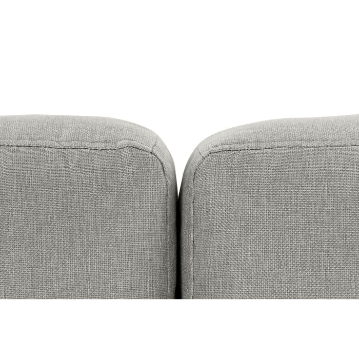 Canapea Șezlong DKD Home Decor Gri Poliester Metal (240 x 160 x 85 cm)