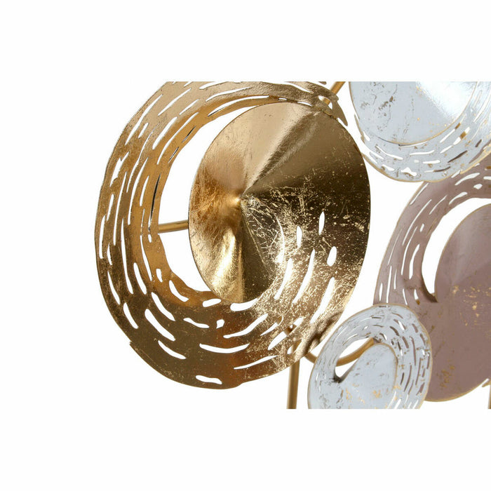 Figură Decorativă DKD Home Decor 65,4 x 9 x 51 cm Abstract Albastru Auriu* Maro Modern (2 Unități)