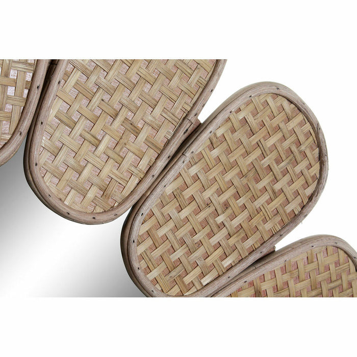 Oglindă de perete DKD Home Decor Ratan (80.5 x 2 x 80.5 cm)