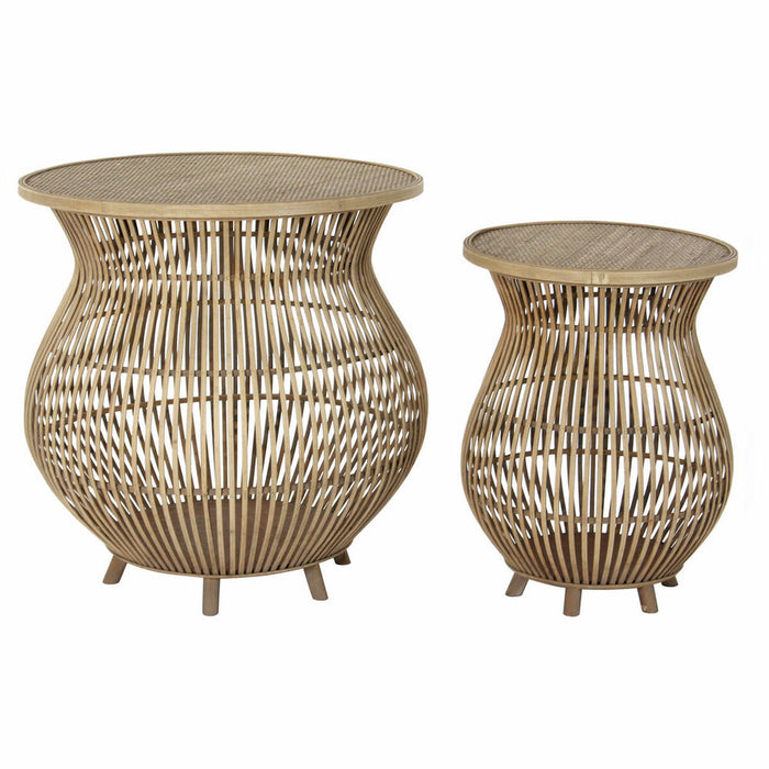 Masa laterală DKD Home Decor Natural 61 x 61 x 64 cm