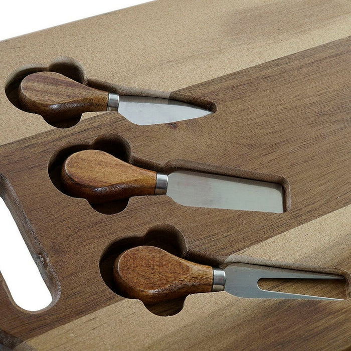 Masă de tăiat DKD Home Decor 42 x 25 x 2,2 cm Natural Salcâm