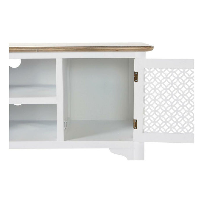 Mobilă TV DKD Home Decor 8424001812066 Alb Multicolor Maro Deschis Brad 120 x 45 x 58 cm