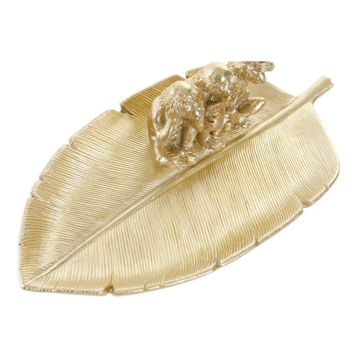 Decorațiune pentru Centrul Mesei DKD Home Decor Auriu* Tropical Maimuțe 27,7 x 13,4 x 6,5 cm