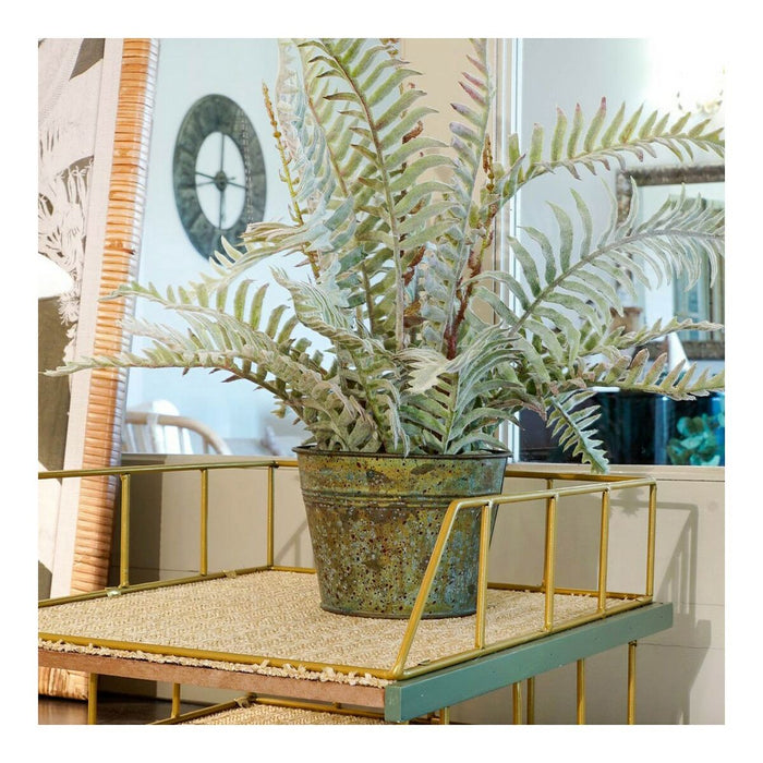 Tavă DKD Home Decor 8424001813865 28,5 x 36 x 9 cm Verde polipropilenă Lemn MDF (2 Unități)
