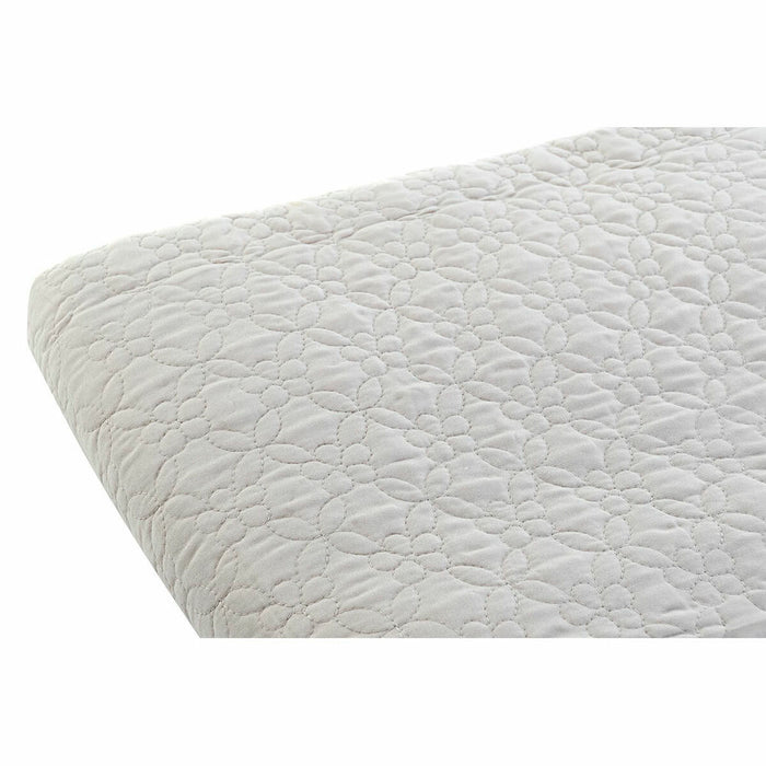 Cuvertură de Pat DKD Home Decor 8424001814534 Floare Bej Poliester Bumbac (240 x 260 x 1 cm)