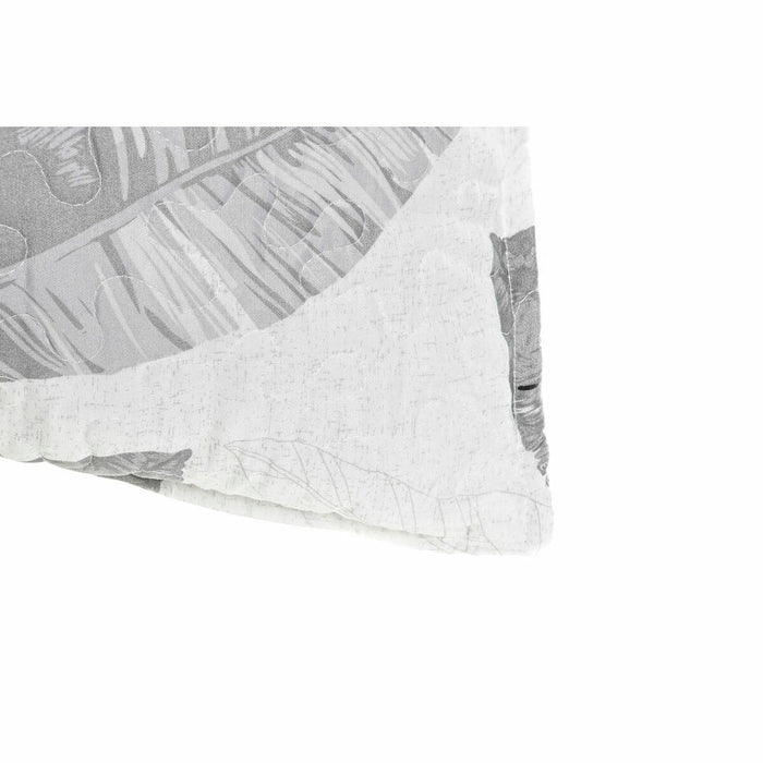 Pernă DKD Home Decor 8424001814572 Alb Gri Dreptunghiular Floare Tropical 60 x 10 x 40 cm