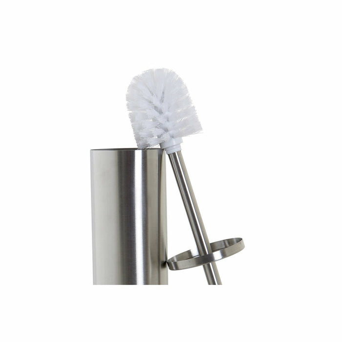 Perie pentru toaletă DKD Home Decor 8424001815944 Argintiu Oțel 9 x 9 x 39 cm