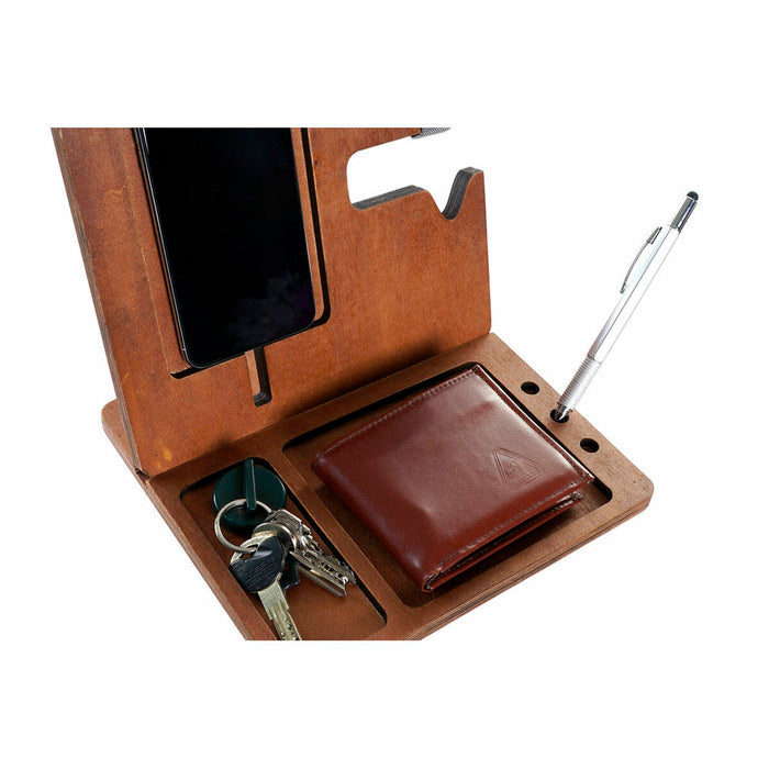 Organizator DKD Home Decor 1 Birou Maro Lemn 23 x 20 x 3 cm