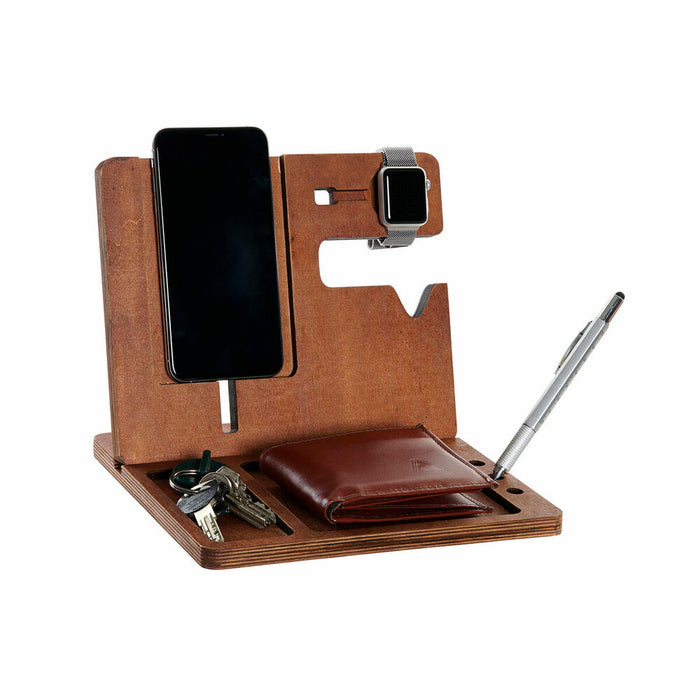 Organizator DKD Home Decor 1 Birou Maro Lemn 23 x 20 x 3 cm