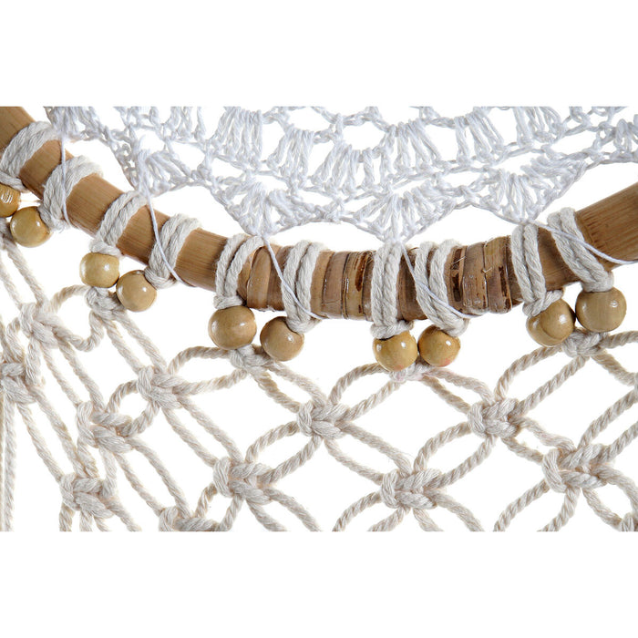 Vânător de Vise DKD Home Decor Alb Albastru celest Natural Boho 33 x 2 x 100 cm (2 Unități)