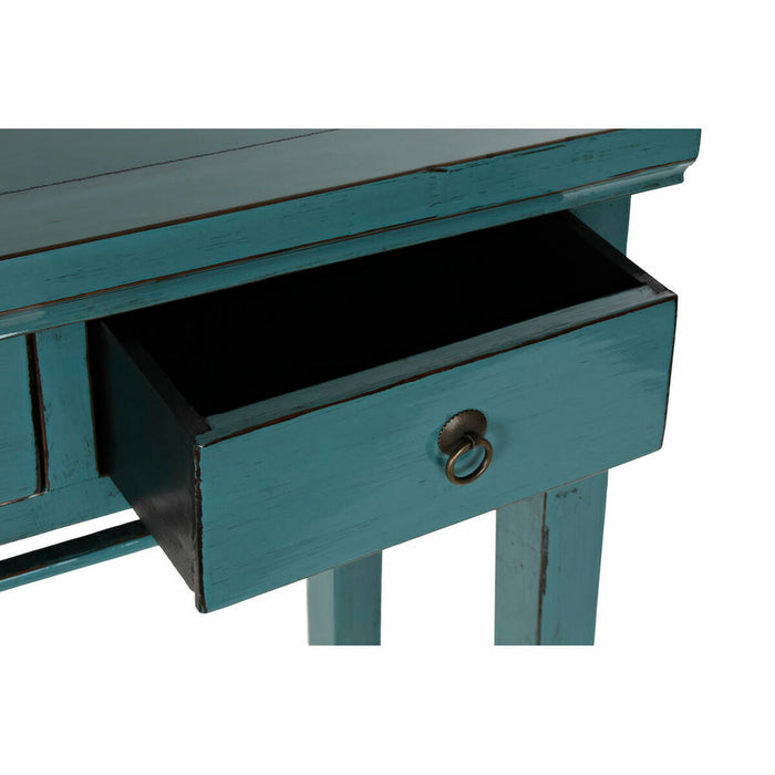 Console DKD Home Decor Albastru Turquoise Metal 113 x 38 x 84 cm