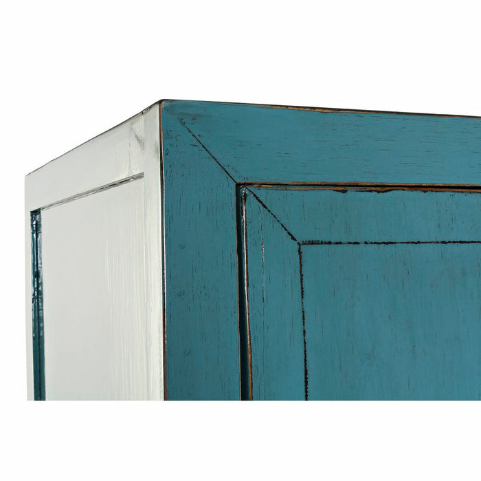 Dulap DKD Home Decor Turquoise Metal Lemn de ulm (89 x 52 x 180 cm)
