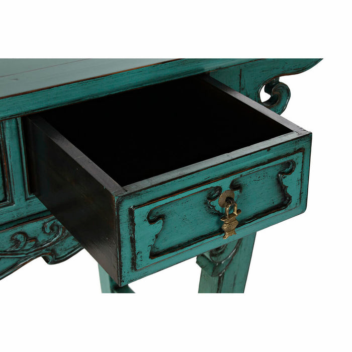 Console DKD Home Decor Verde Multicolor Turquoise Metal 135 x 37 x 89 cm