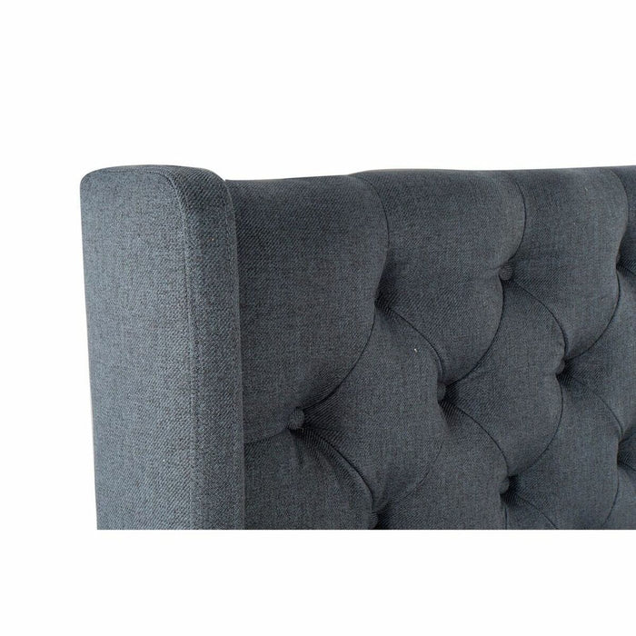 Tăblie de Pat DKD Home Decor Albastru Lemn Plastic Lemn MDF 198 x 20 x 170 cm