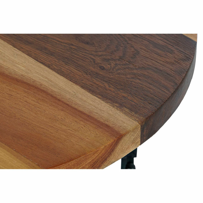 Masa laterală DKD Home Decor Negru Natural Lemn Metal 45 x 45 x 42 cm