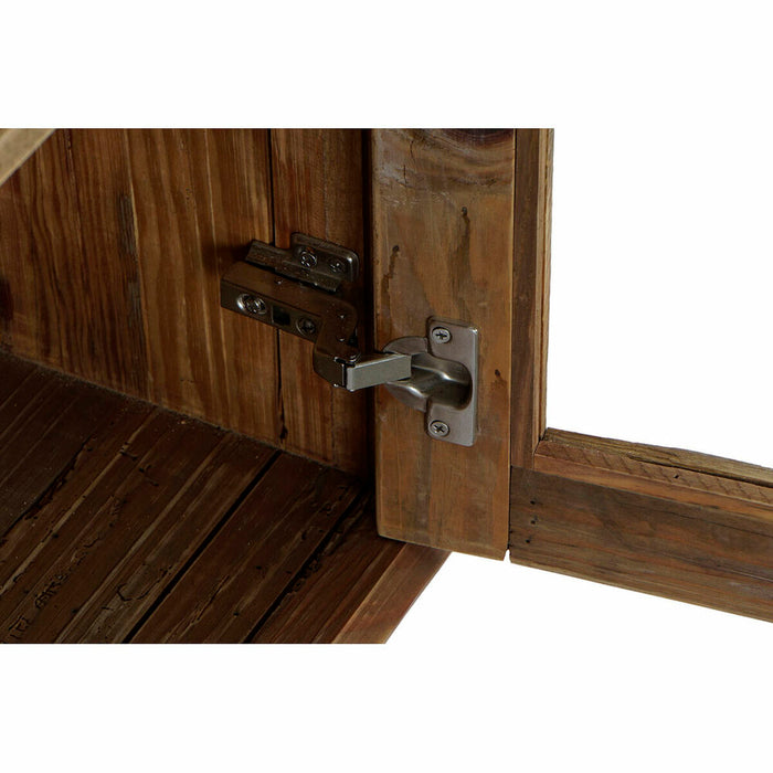 Servantă DKD Home Decor   Natural Lemn Geam Lemn Reciclat 160 x 48 x 85 cm