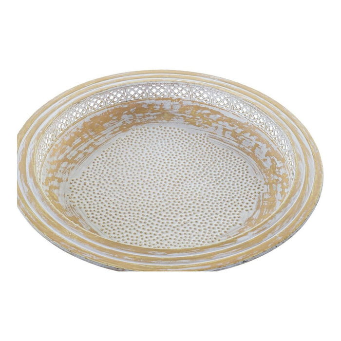 Suporturi pentru depozitarea articolelor din buzunare DKD Home Decor 37 x 37 x 22 cm Metal Tropical