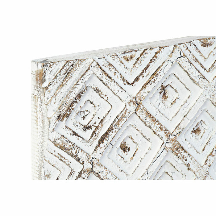 Tăblie de Pat DKD Home Decor 162 x 4 x 82 cm Alb Lemn MDF