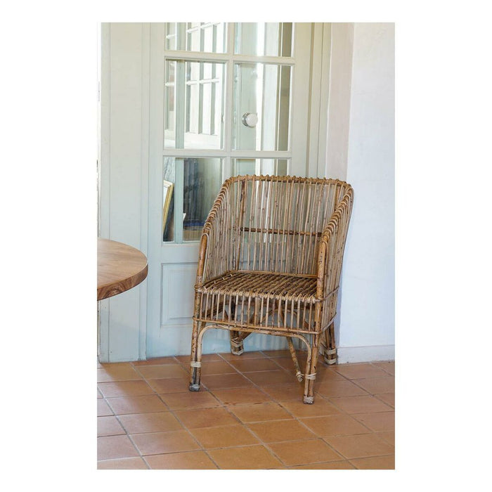 Scaun de Sufragerie DKD Home Decor Multicolor Natural 56 x 52 x 82 cm