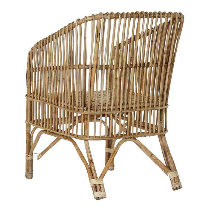 Scaun de Sufragerie DKD Home Decor Multicolor Natural 56 x 52 x 82 cm