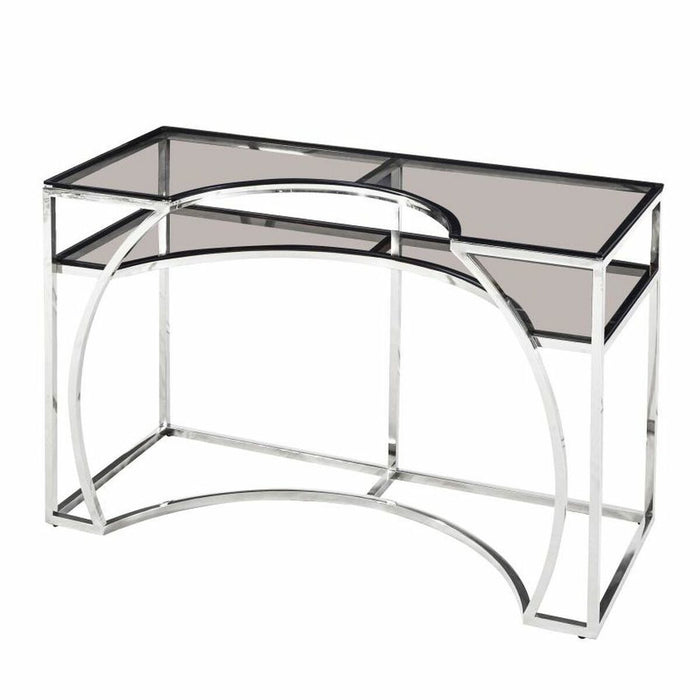 Consolă DKD Home Decor Argintiu Geam Oțel (120 x 50 x 75 cm)