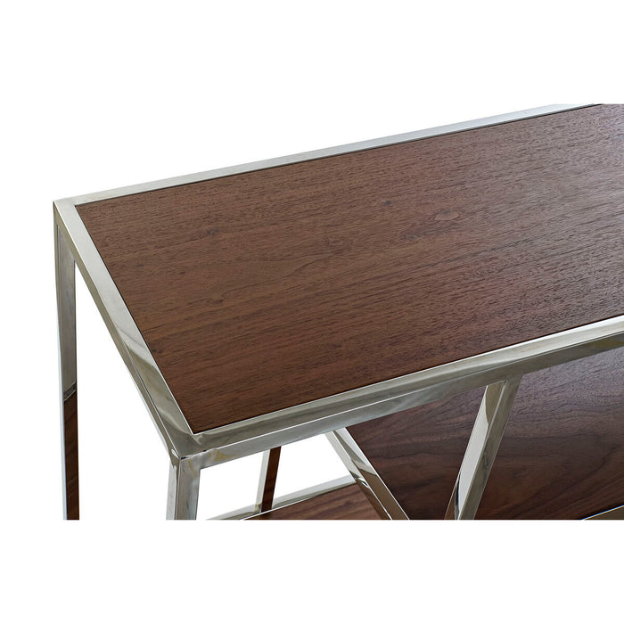 Consolă DKD Home Decor 190 x 40 x 96 cm Argintiu Oțel Plastic Lemn MDF