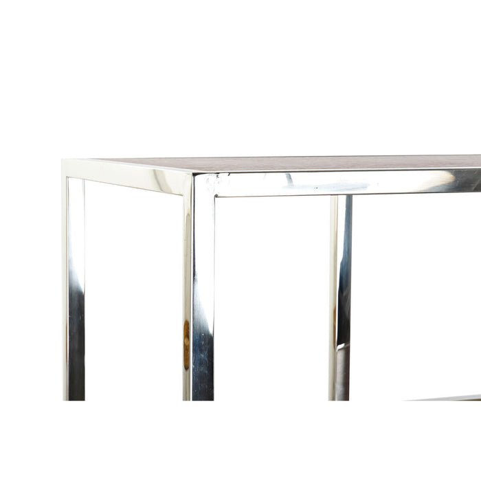 Consolă DKD Home Decor 190 x 40 x 96 cm Argintiu Oțel Plastic Lemn MDF