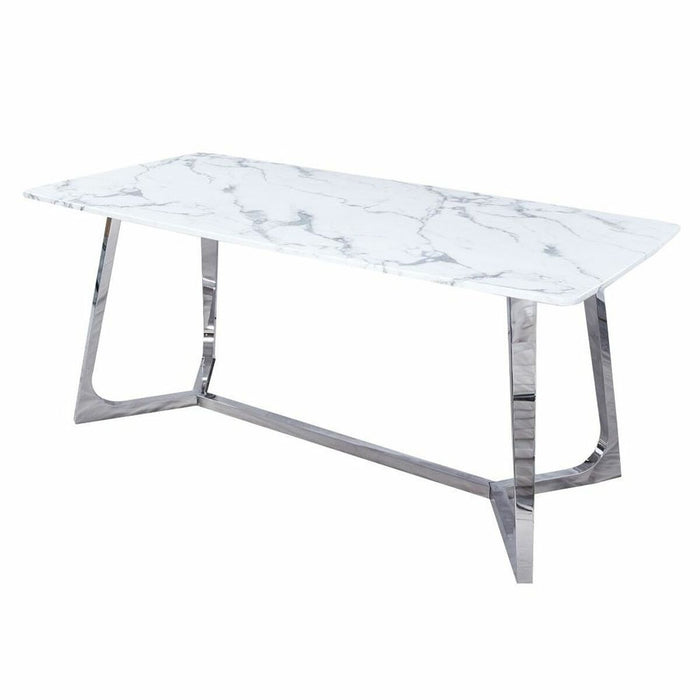 Masă de Sufragerie DKD Home Decor Marmură Oțel (180 x 90 x 76 cm)