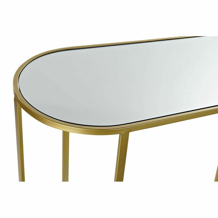 Consolă DKD Home Decor Oglindă Geam Auriu* Metal Modern (102 x 36 x 79 cm)