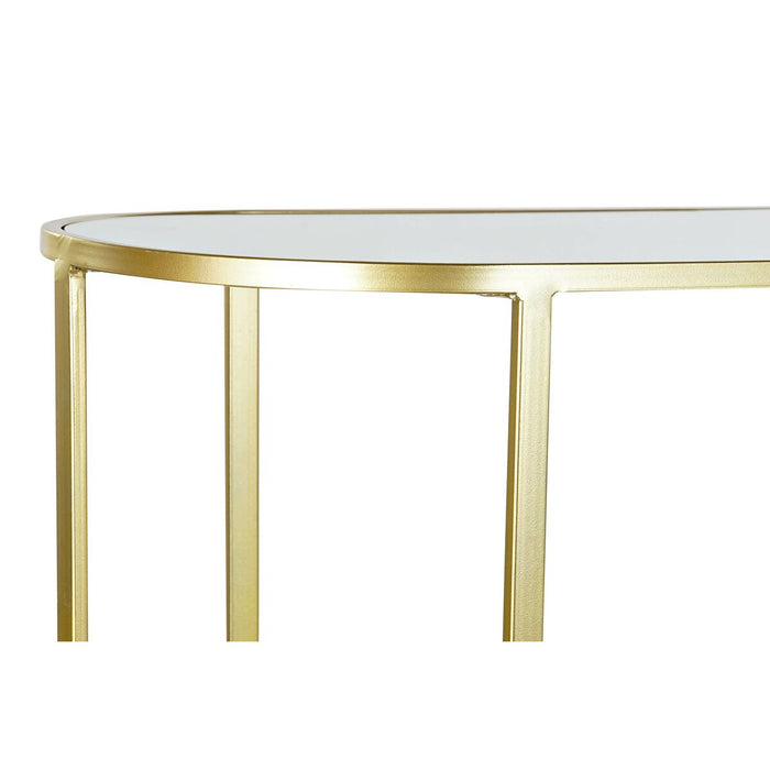 Consolă DKD Home Decor Oglindă Geam Auriu* Metal Modern (102 x 36 x 79 cm)