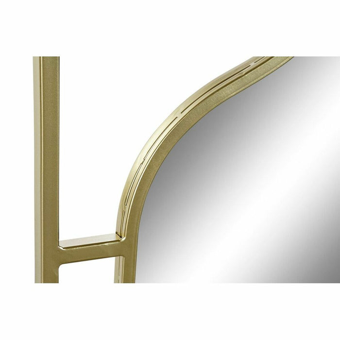 Oglindă de perete DKD Home Decor Auriu* Lemn Metal Oglindă Arab 53,5 x 2 x 94 cm