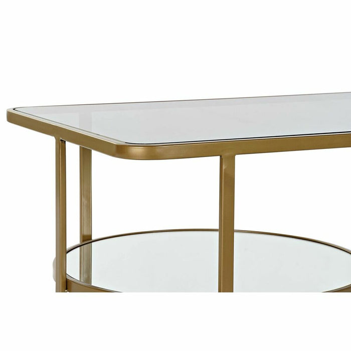 Masa de Cafea DKD Home Decor Metal Geam 90 x 50 x 35 cm