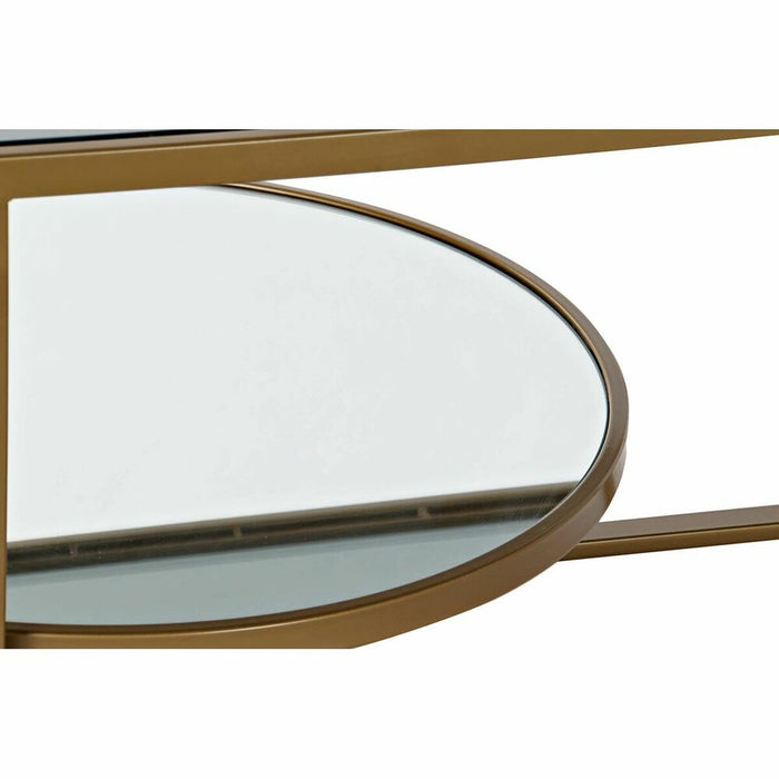 Masa de Cafea DKD Home Decor Metal Geam 90 x 50 x 35 cm