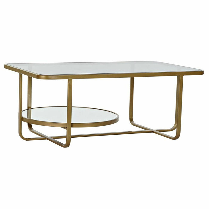 Masa de Cafea DKD Home Decor Metal Geam 90 x 50 x 35 cm