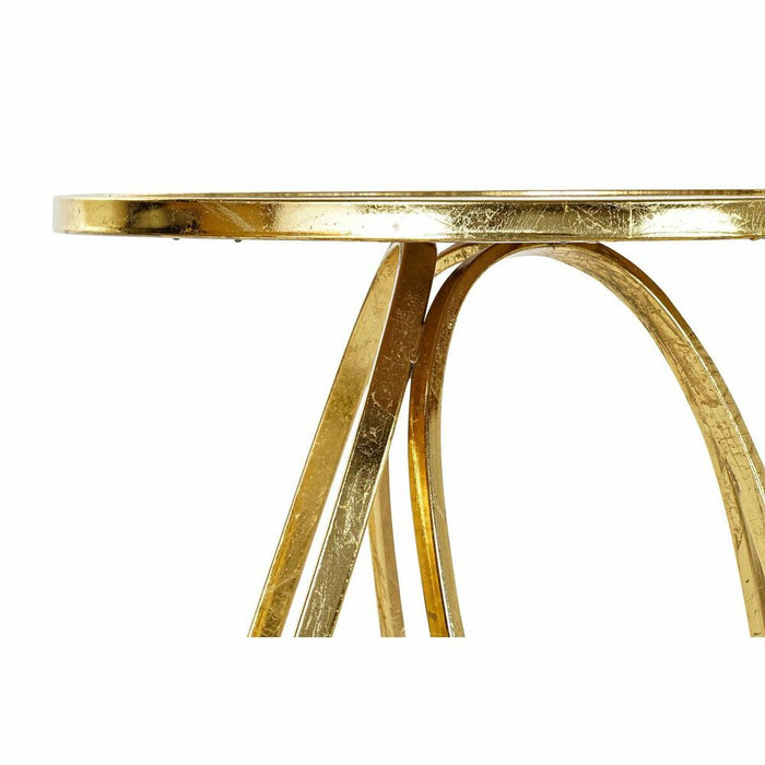 Masa laterală DKD Home Decor Auriu* Metal Oglindă 50 x 50 x 56,5 cm