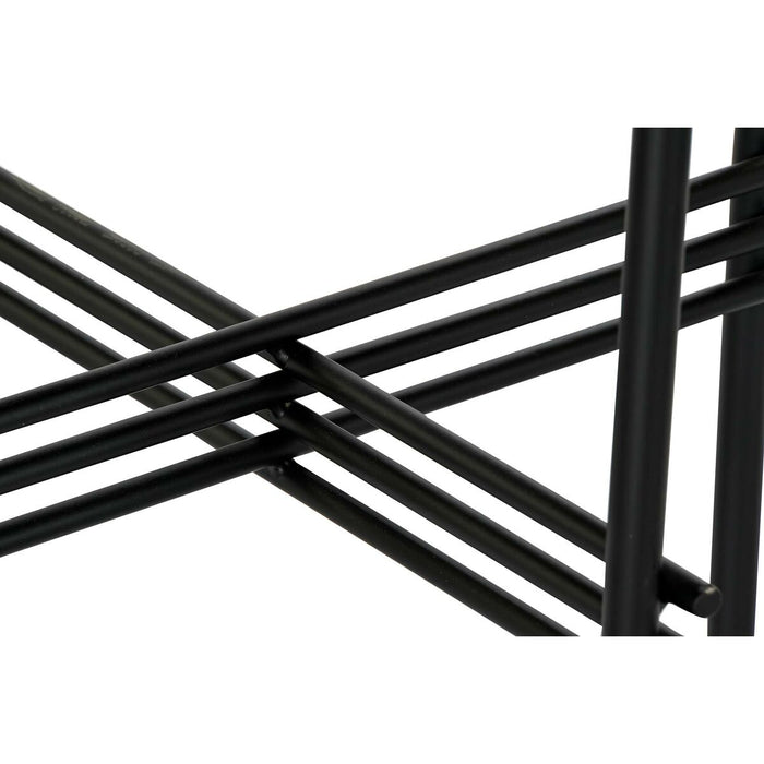 Consolă DKD Home Decor Negru Metal Alb Marmură Modern (120 x 40 x 80 cm)