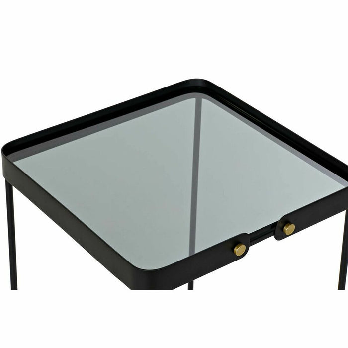 Set de 2 Măsuțe DKD Home Decor Negru Auriu* 42 x 42 x 56 cm