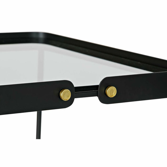 Set de 2 Măsuțe DKD Home Decor Negru Auriu* 42 x 42 x 56 cm