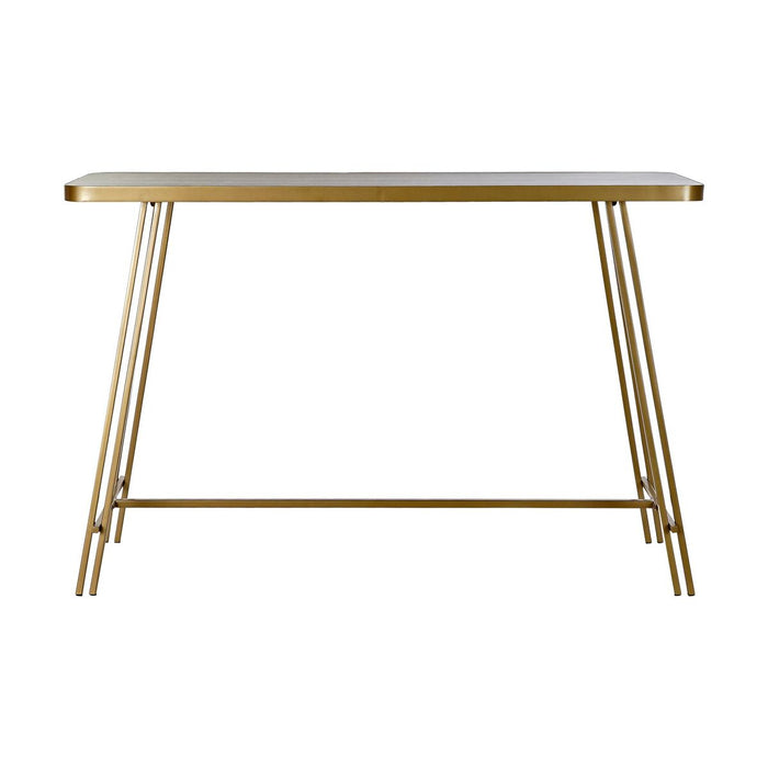 Consolă DKD Home Decor Auriu* Metal Lemn (120,5 x 40 x 80 cm)