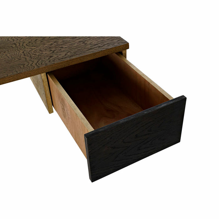 Birou DKD Home Decor Metal Dub Maro închis (140 x 60 x 77 cm)
